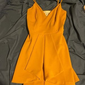 Studio 1101 Yellow Cute Mini Dress